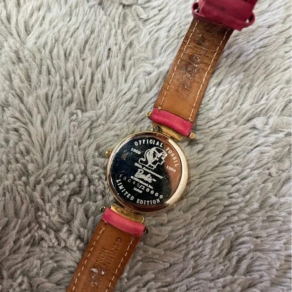 Fossil Gold-Tone Watch with Pink Strap - Picture 4 of 4